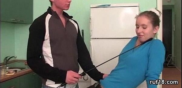  Tied Bitch Gets Brutally Abused